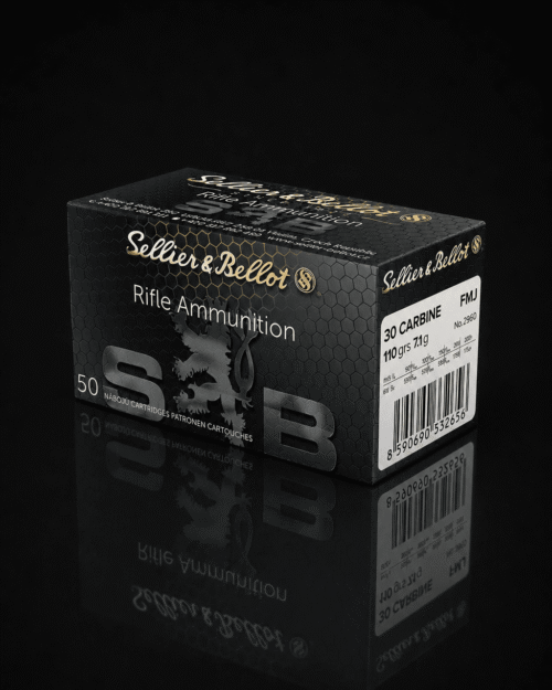 Cartouches Sellier & Bellot .30 Carbine FMJ 7,1 g x50