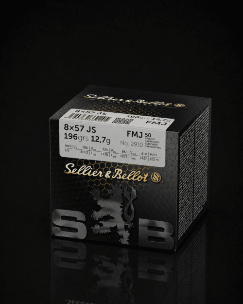 Cartouches Sellier & Bellot 8×57 JS FMJ 12,7 g x50